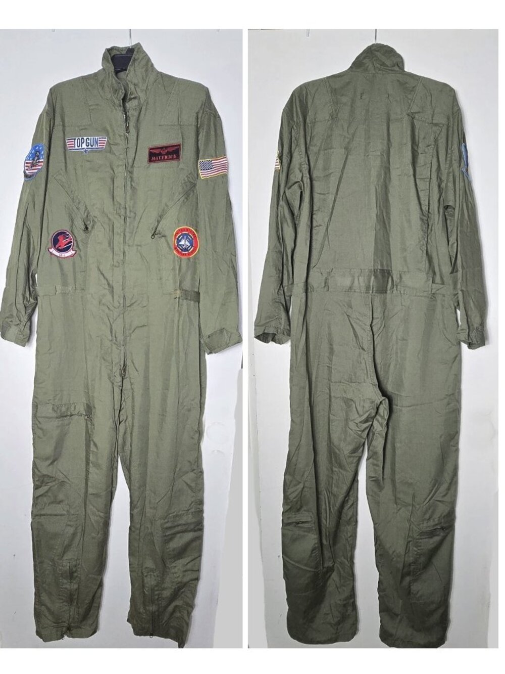 Top Gun Maverick Flight Suit men's XL adult extra large costume Leg Avenue 2020 - Picture 5 of 6
